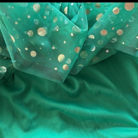 Christmas Elf Hoodie Holiday Tulle Sweater Dress Size XS - Picture 3 of 3